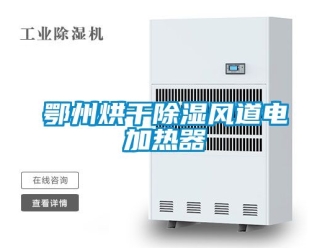 行業新聞鄂州烘干除濕風道電加熱器