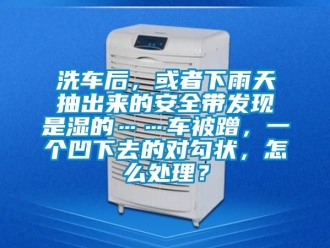 企業新聞洗車后，或者下雨天抽出來的安全帶發現是濕的……車被蹭，一個凹下去的對勾狀，怎么處理？