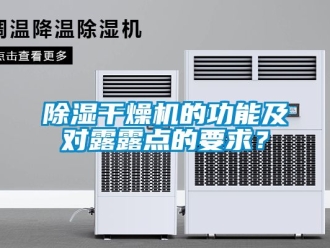 企業新聞除濕干燥機的功能及對露露點的要求？