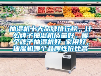企業新聞抽濕機十大品牌排行榜，什么牌子抽濕機質量好，哪個牌子抽濕機好 家用好，抽濕機哪個品牌性價比高