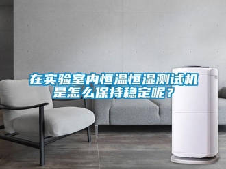 知識百科在實驗室內恒溫恒濕測試機是怎么保持穩定呢？