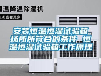 常見問題安裝恒溫恒濕試驗箱場所所符合的條件 恒溫恒濕試驗箱工作原理