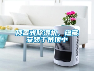 行業新聞頂置式除濕機，隱藏安裝于吊頂中