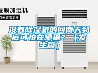 行業新聞沒有除濕機的回南天到底可怕在哪里？（發生篇）
