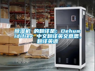 企業新聞除濕機 的翻譯是：Dehumidifier 中文翻譯英文意思，翻譯英語