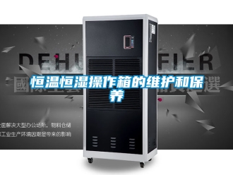 知識百科恒溫恒濕操作箱的維護和保養