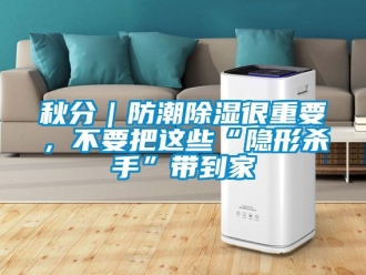 常見問題秋分｜防潮除濕很重要，不要把這些“隱形殺手”帶到家