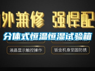 知識百科分體式恒溫恒濕試驗箱