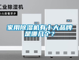 企業新聞家用除濕機有十大品牌是哪幾個？
