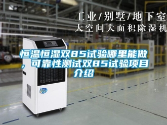 知識百科恒溫恒濕雙85試驗哪里能做，可靠性測試雙85試驗項目介紹