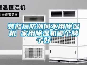知識百科裝修后防潮何不用除濕機 家用除濕機哪個牌子好