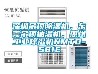 常見問題深圳吊頂除濕機，東莞吊頂抽濕機，惠州工業除濕機NMTD-581E