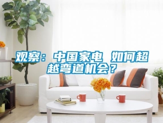 常見問題觀察：中國家電 如何超越彎道機會？