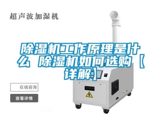 行業新聞除濕機工作原理是什么 除濕機如何選購【詳解】