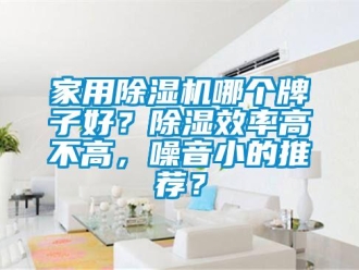 常見問題家用除濕機哪個牌子好？除濕效率高不高，噪音小的推薦？