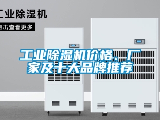 企業新聞工業除濕機價格、廠家及十大品牌推薦