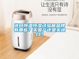 知識百科進口恒溫恒濕試驗箱品牌有哪些？買國產還是買進口？