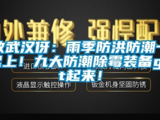 常見問題致武漢伢：雨季防洪防潮一起上！九大防潮除霉裝備get起來！