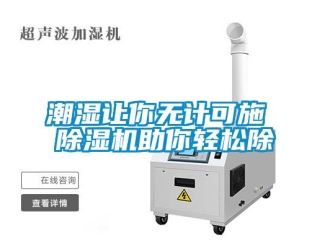 企業新聞潮濕讓你無計可施 除濕機助你輕松除